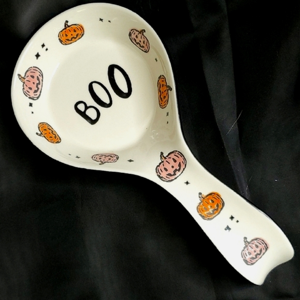 NEW- Halloween‎ Boo Spoon Rest